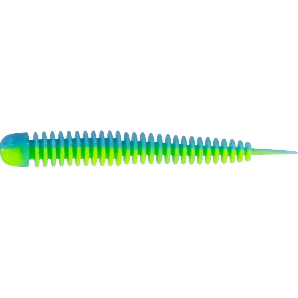 Kinetic Wriggly Gummiköder 7.5cm 2.1g Baby Blue Chartreuse