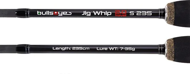 Bullseye Jig Whip Travel 2.0 Spinning Rod 235 7–35g