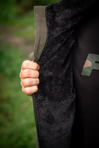 Fox Collection Sherpa Hoody Black/Orange XXL