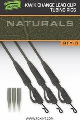 Fox Edges Naturals Kwik Change Lead Clip Tubing Rigs Fertige Rigs 7 45cm