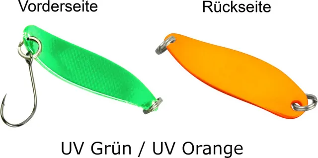 FTM Spoon Hammer 3.3cm 2.4g UV Grün/UV Orange