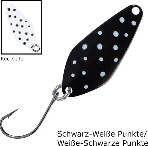 Balzer Spoon Searcher 2.1g Schwarz-Weiße Punkte/Weiße-Schwarze Punkte
