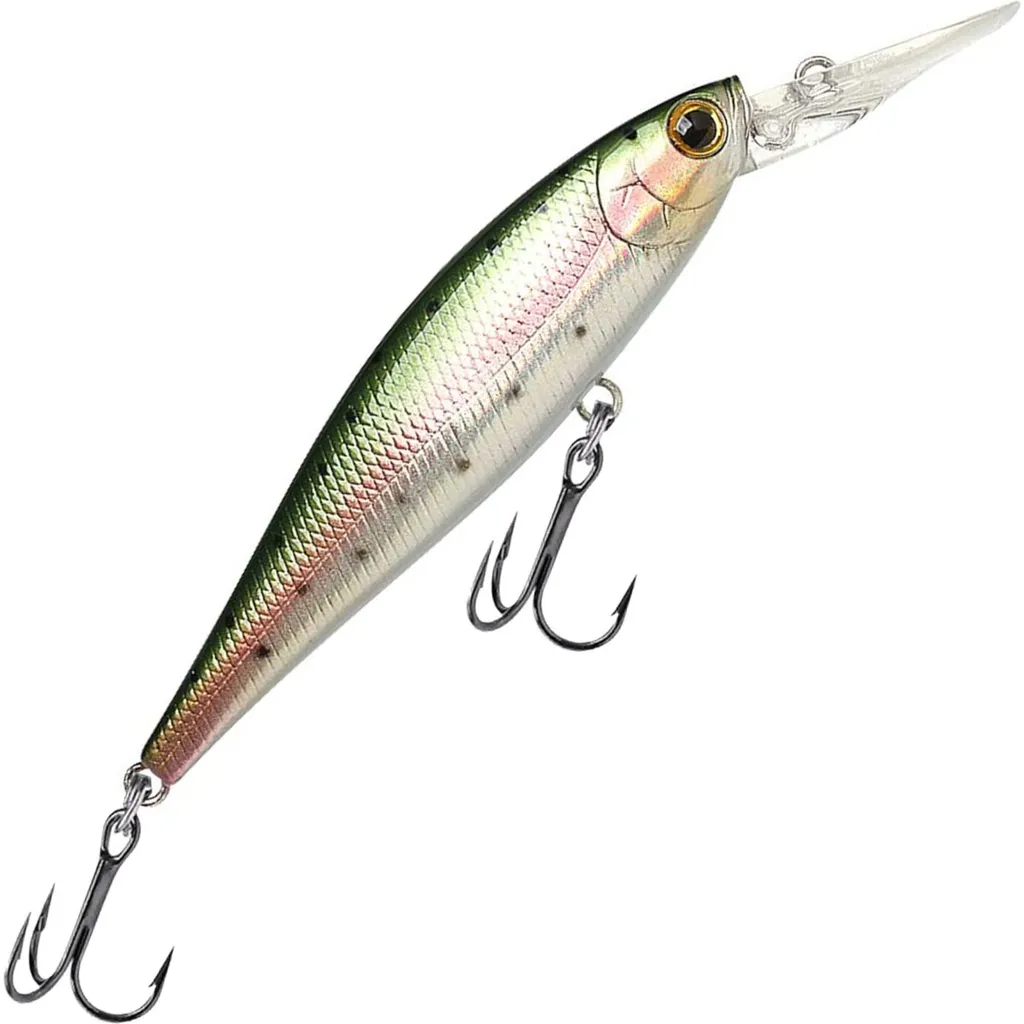 Lucky Craft Pointer 78DD Wobbler 7.8cm 9.6g Laser Rainbow Trout
