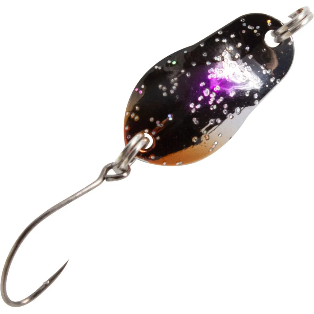 FTM Spoon Track Blinker 0,7g 1,9cm Schwarz Silber Kupfer Lila Glitter Silber