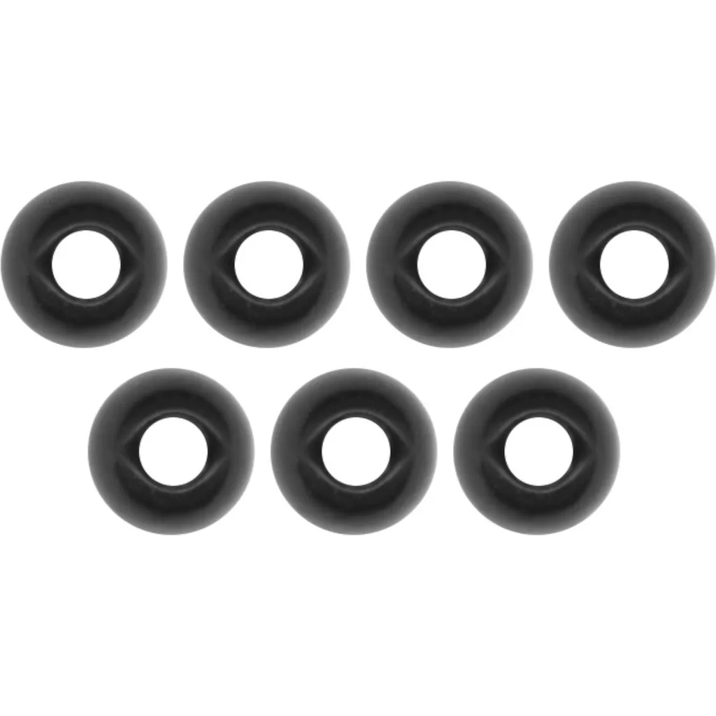 FTM Tungsten Perle Omura rundes Loch Senkgewicht 3.3mm Schwarz
