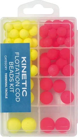 Kinetic Flotations-Dorsch-Perlen-Set 261 Ø10-16mm 72pc