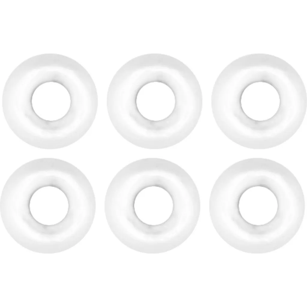 FTM Tungsten Perle Omura rundes Loch Senkgewicht 3.8mm Fluo Weiß