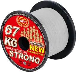 WFT New KG Strong Braided Line 0.39mm 67kg 1000m