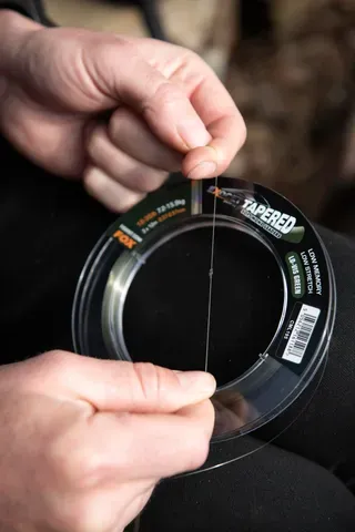 Fox Exocet Pro Tapered Leaders 0.37–0.57mm 7.26–15.88kg 12m Low Vis Green