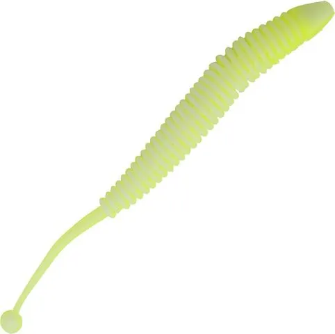 FTM Omura Baits Snake Softbait 8.4cm 1.4g Knoblauch Neon Gelb-Weiß