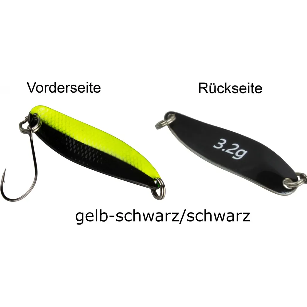 FTM Spoon Hammer 3.8cm 3.2g Gelb-Schwarz/Schwarz