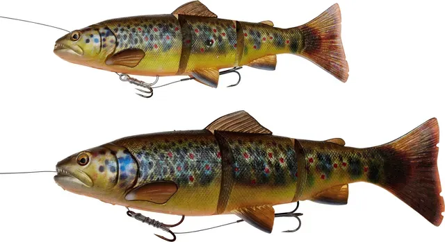 Savage Gear 4D Line Thru Trout 25cm 180g 0.5–1.5m Slow Sinking Golden Albino