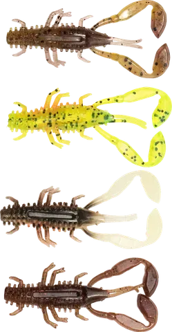 Fox Rage Micro Critters Weiche Köder 4pc 5cm Green Pumpkin