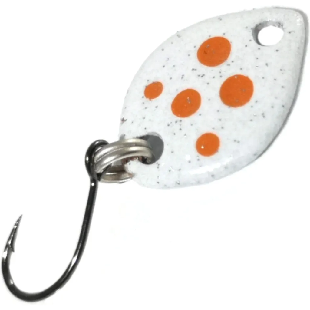 Troutwerk Spoon Blinker Weiß/Orangene Punkte