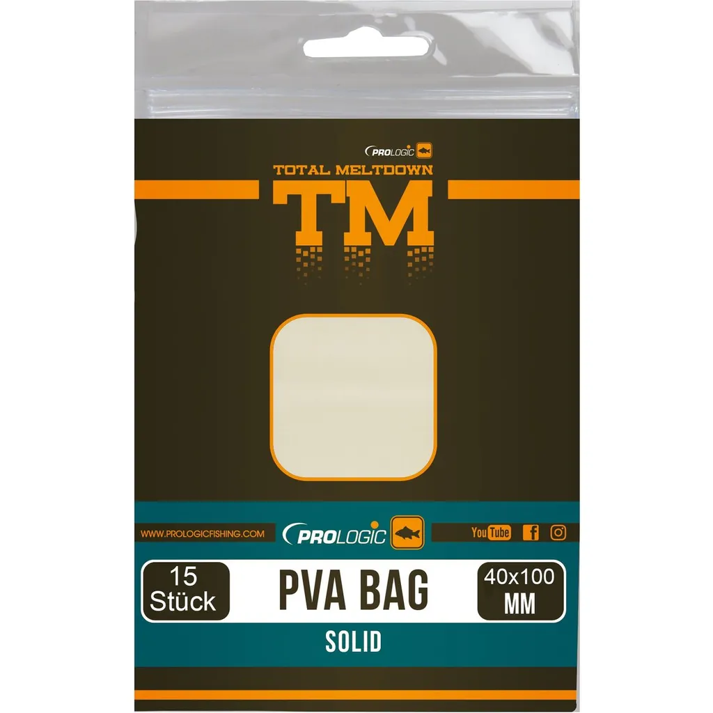 Prologic TM PVA Solid Bullet Bag Baiting Tools 4cm x 10cm