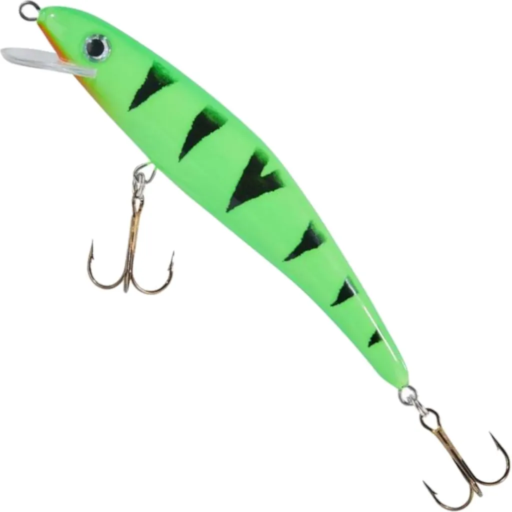 Balzer Matze Koch Zander Wobbler UV Booster Flachläufer 11cm 11g Green Fire Tiger