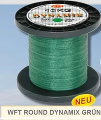 WFT Round Dynamix 300m Braided Line 0.08mm 7kg Green