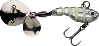 Berkley Pulse Spintail 5cm 5g Glow Silver Zebra
