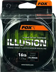 Fox Edges Illusion Soft Main Line Fluorocarbon Line 0.39mm 8.64kg 200m Trans Khaki