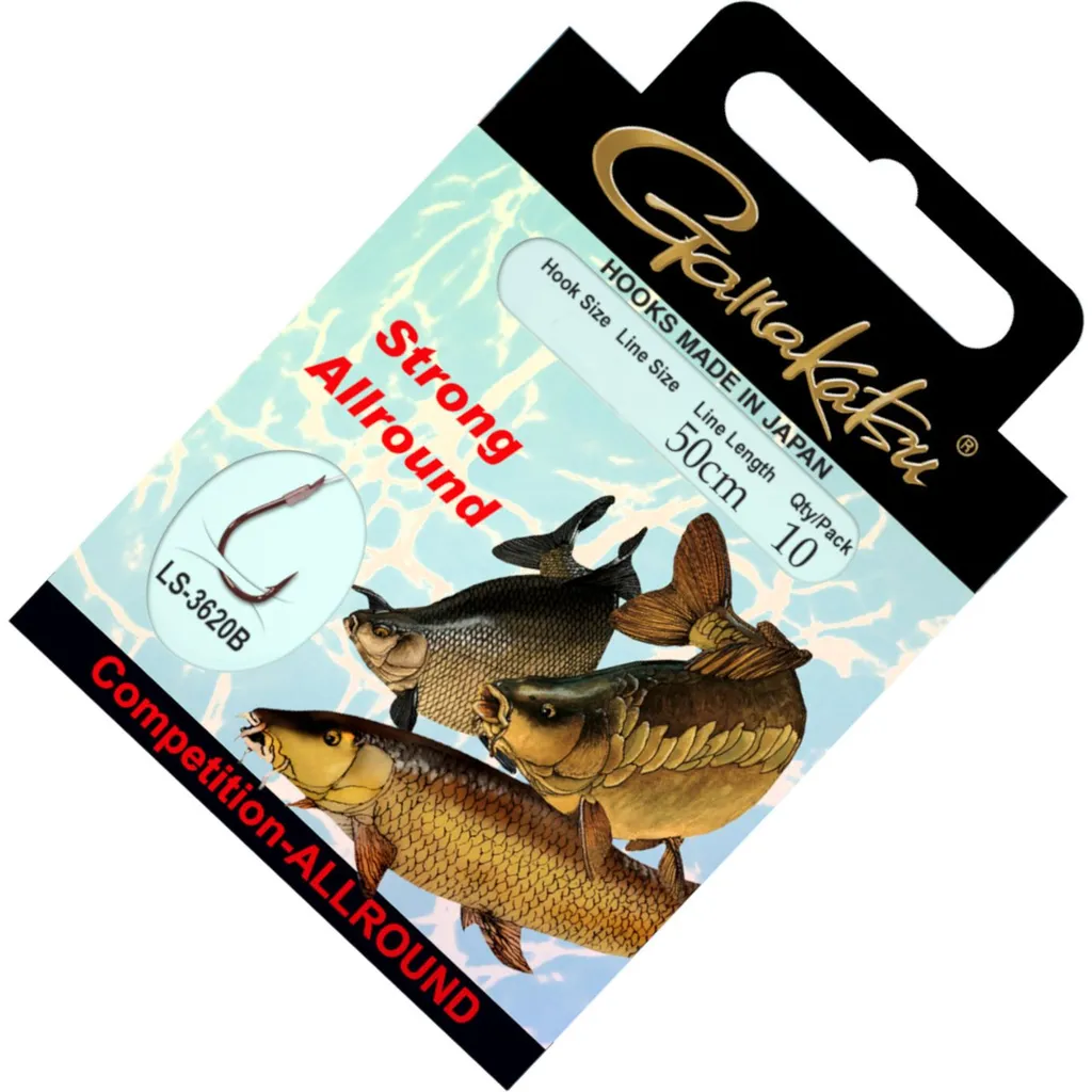 Gamakatsu Allround Strong LS-3620 Gebundene Haken #6 0.26mm