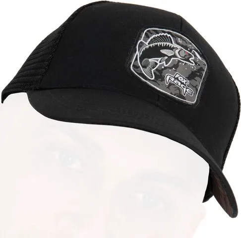 Fox Rage Limited Edition Black Zander Trucker Cap 60% Polyester 40% Cotton One Size