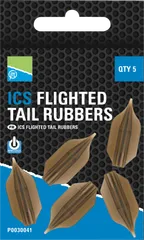 Preston ICS Flighted Tail Rubbers 5pc