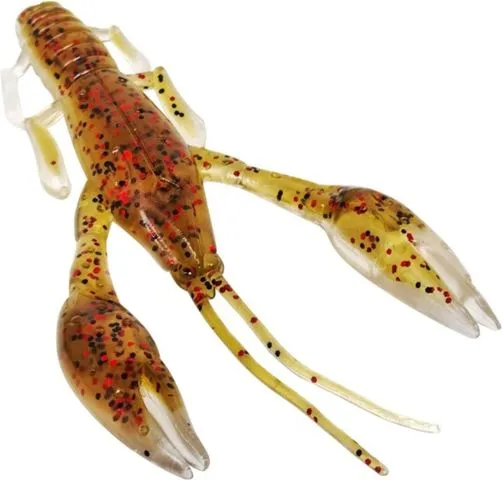 FTM Krawallo Craw Softbait 6pc 10cm Green Pumpkin Red / Natural Orange