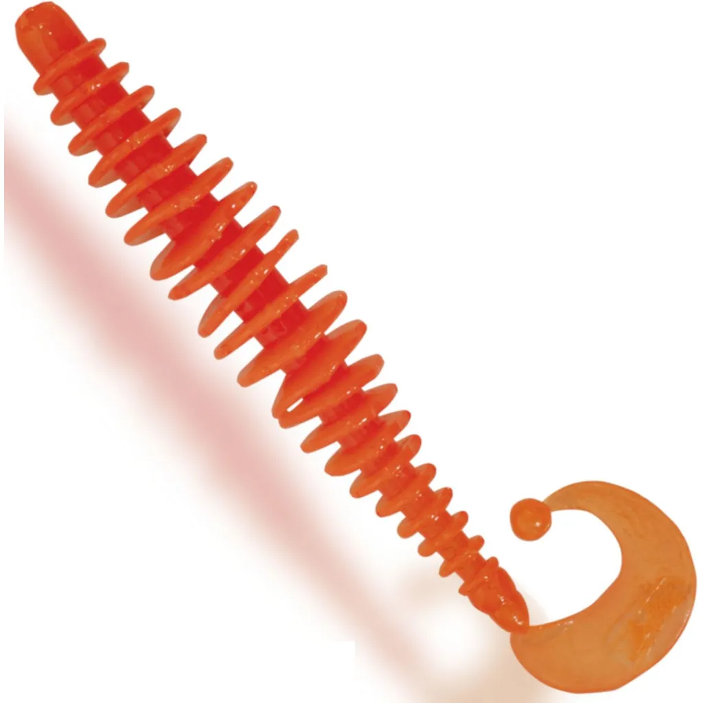 Quantum Magic Trout T-Worm Jig Gummiköder 5.5cm 1.5g Neon Orange