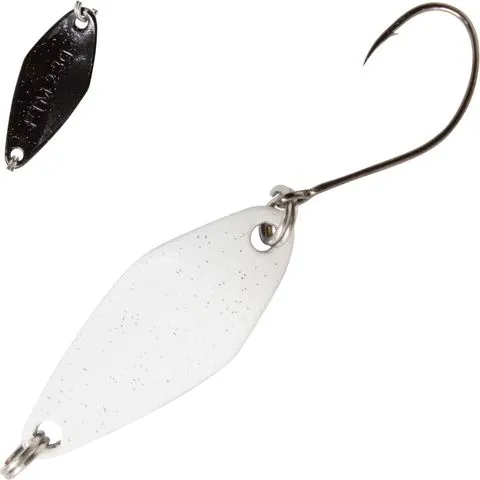 FTM Spoon Tremo 2.3g 2.9cm White With Glitter / Black With Glitter Single Hook