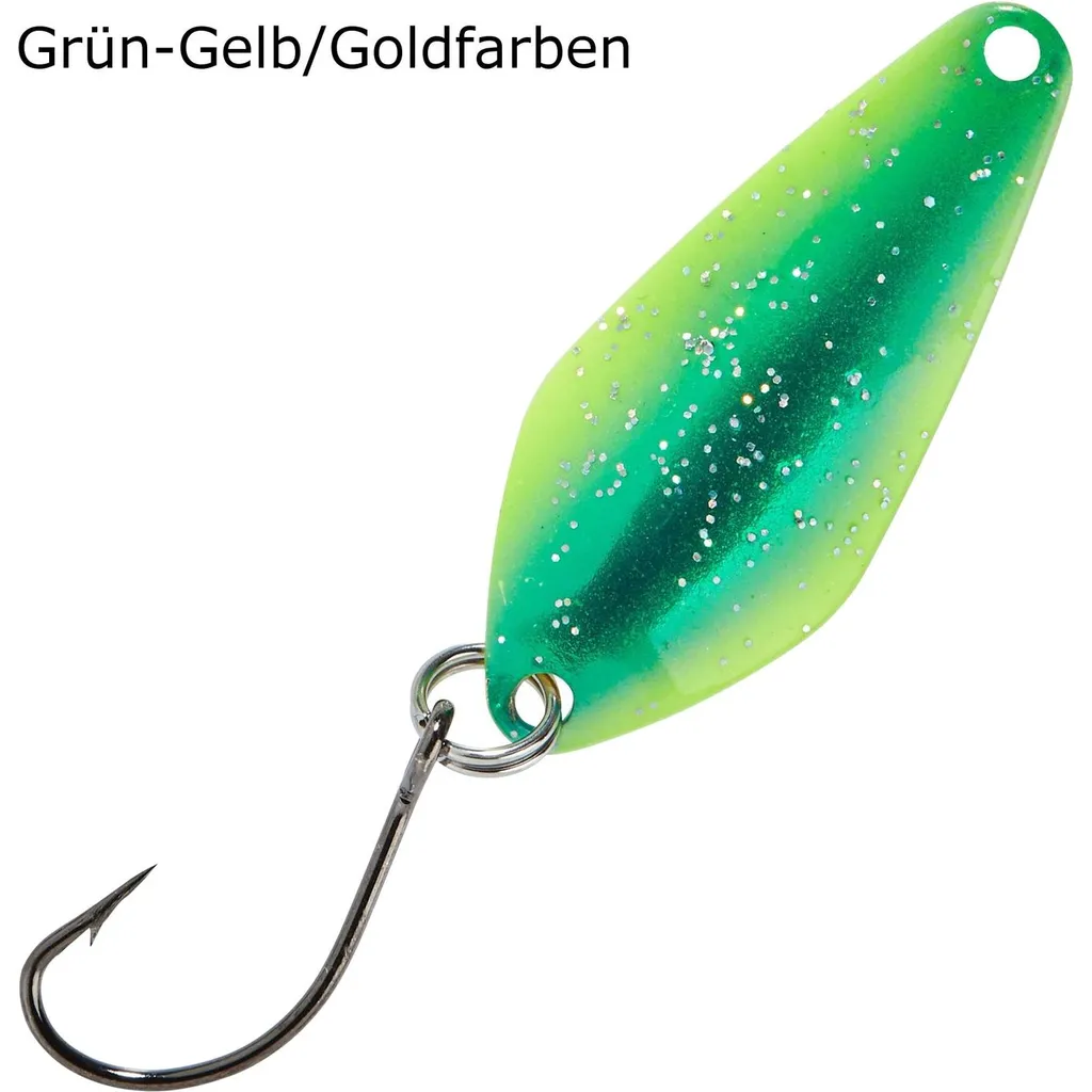 Balzer Spoon Searcher 2.1g Grün-Gelb/Goldfarben