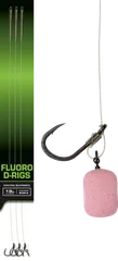 Fox Carp Ready Rigs Fluoro D-Rig 3pcs 4 8.62kg 30cm