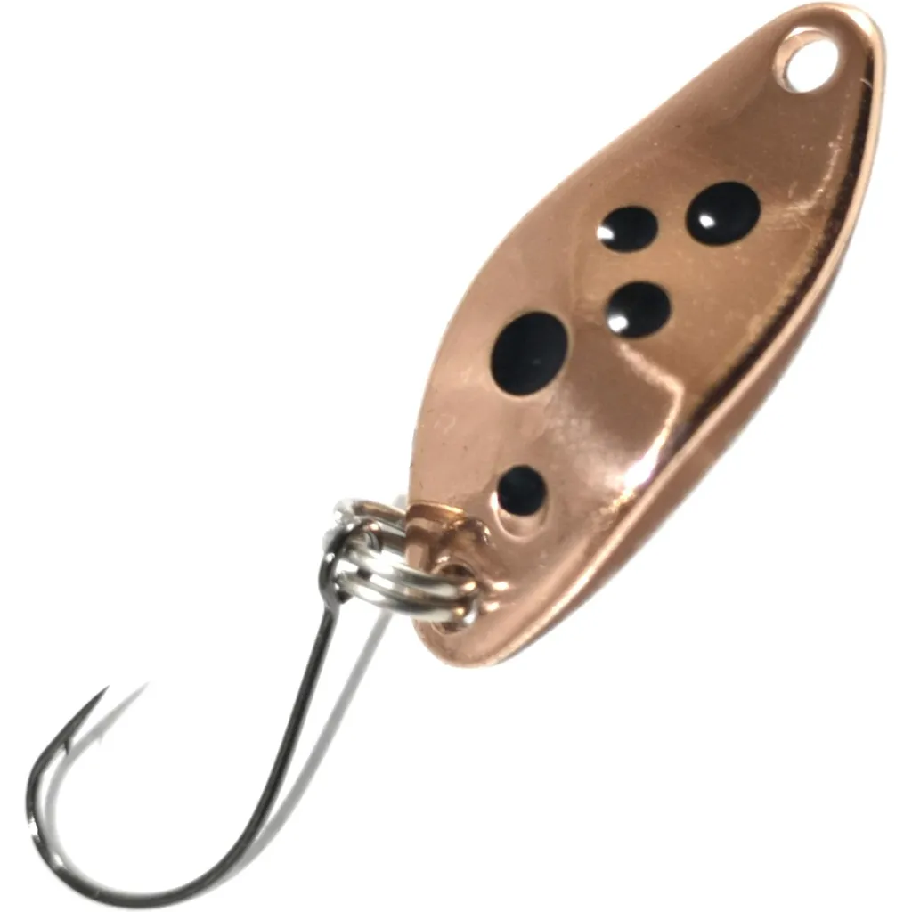 Troutwerk Spoon 1.5g 2.3cm Kupfer Schwarze Punkte