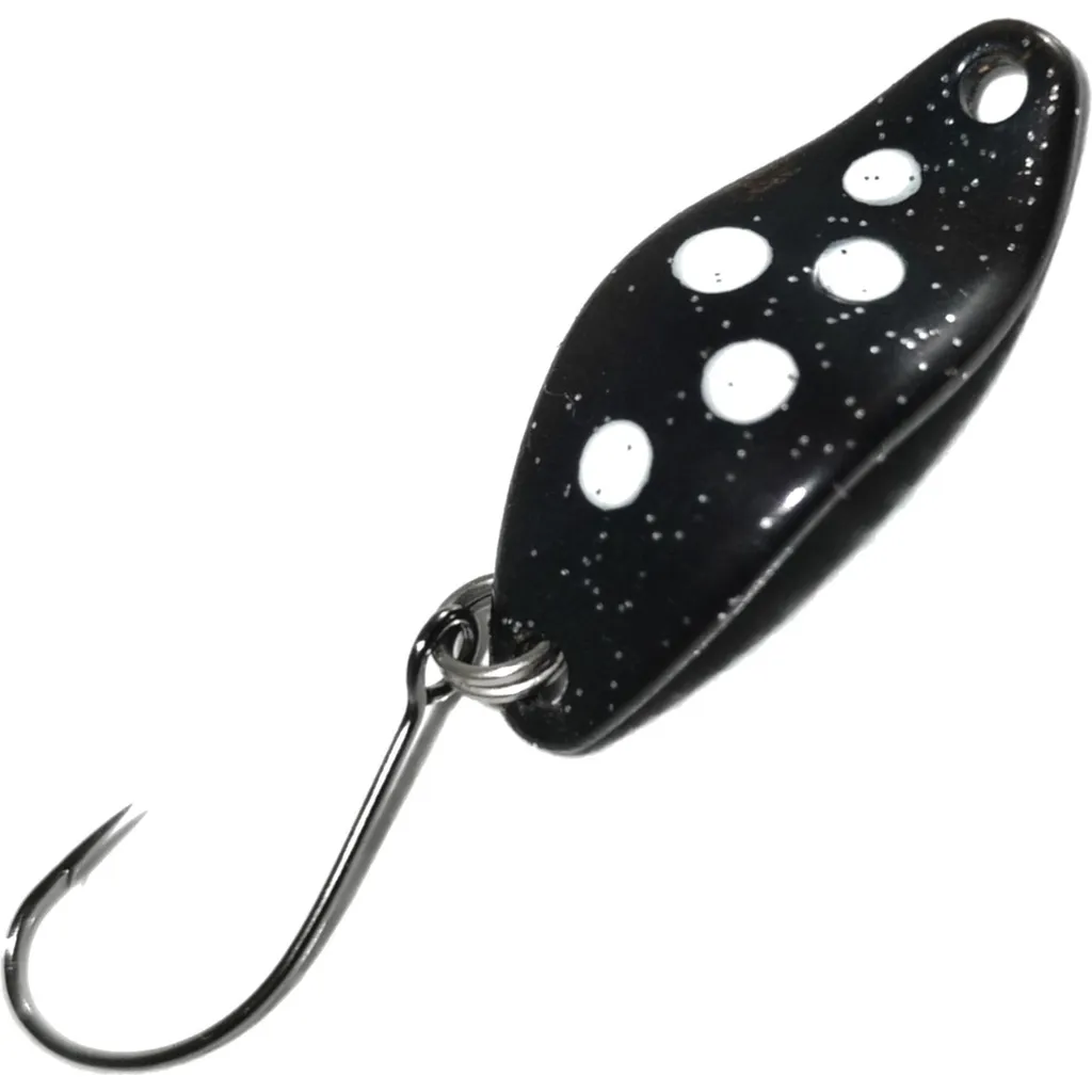 Troutwerk Spoon 1.5g 2.3cm Schwarz Weiße Punkte