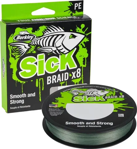 Berkley Sick Braid 150m 23.6kg 0.23mm 8 Flame Green