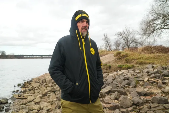 Black Cat Black Zip Hoody Large