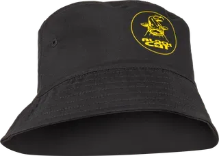 Black Cat Bucket Hat Black/Yellow 100% Polyester