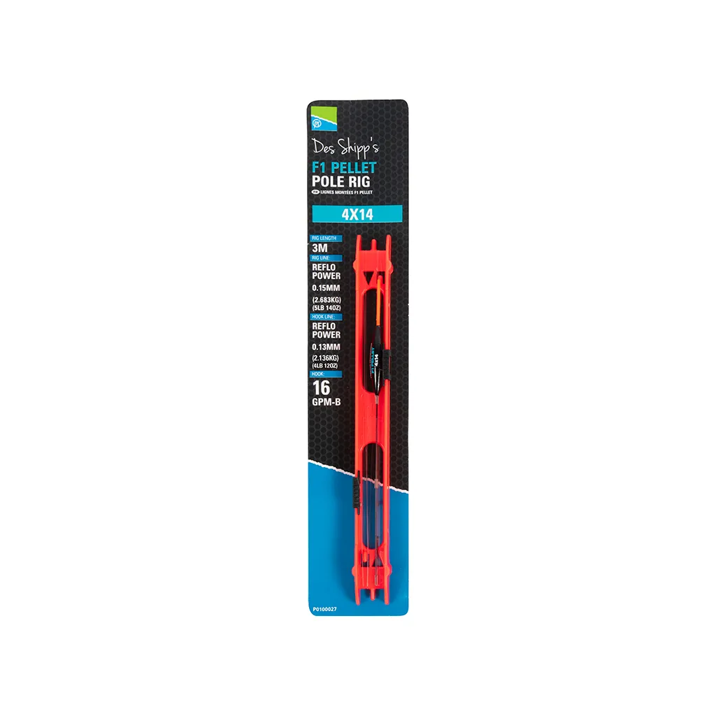 Preston F1 Pellet Pole Rig #4x#16