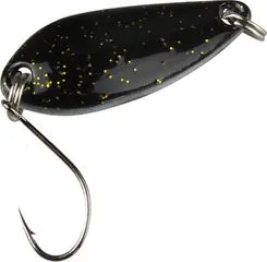 FTM Spoon Diamond 3cm 3.8g Black Gold Glitter / White Red Glitter