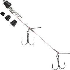 Balzer Shirasu Screw Hechtsystem mit Wechselgewichten - Schraubkopf #1/0 14cm Matt-Schwarz