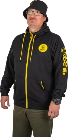 Black Cat Black Zip Hoody XXXL