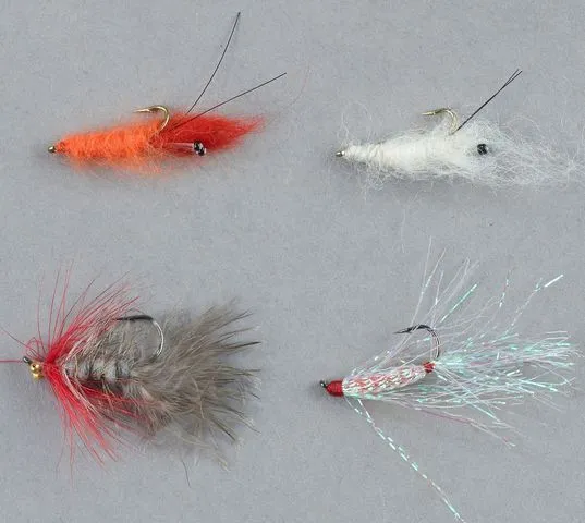 Balzer Meerforellen Springer Fliegen Set Lure Kit 4Pcs Fly Single Hook