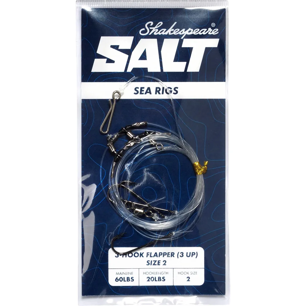 Shakespeare SALT 3-Hook Flapper 3 up Fertigmontage #2 3 Up