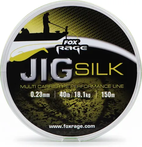 Fox Rage Jig Silk Braided Line 0.23mm 18.1kg 120m Fluro Green
