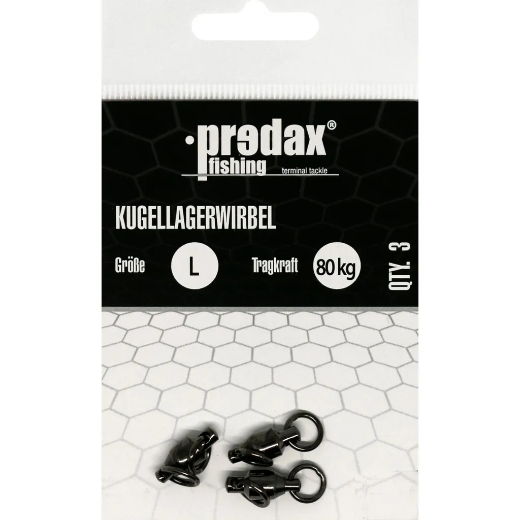 Predax Kugellagerwirbel Black Nickel 80kg