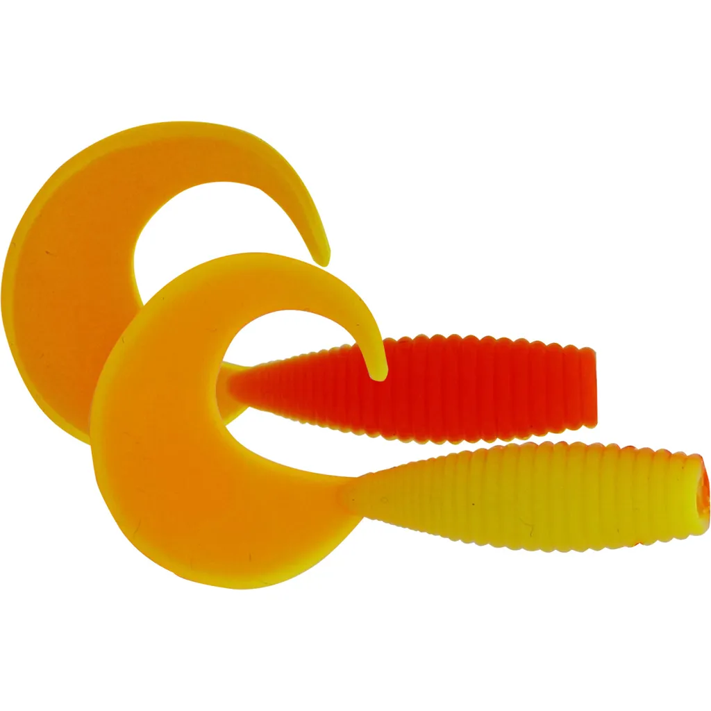 Kinetic Curlypup Gummiköder 5.1cm 2g Yellow Orange