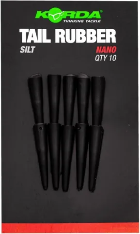 Korda Tail Rubber Nano 1.4mm 10pc Silt