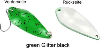 FTM Spoon Rock Spoon 4.2g Green Glitter Black