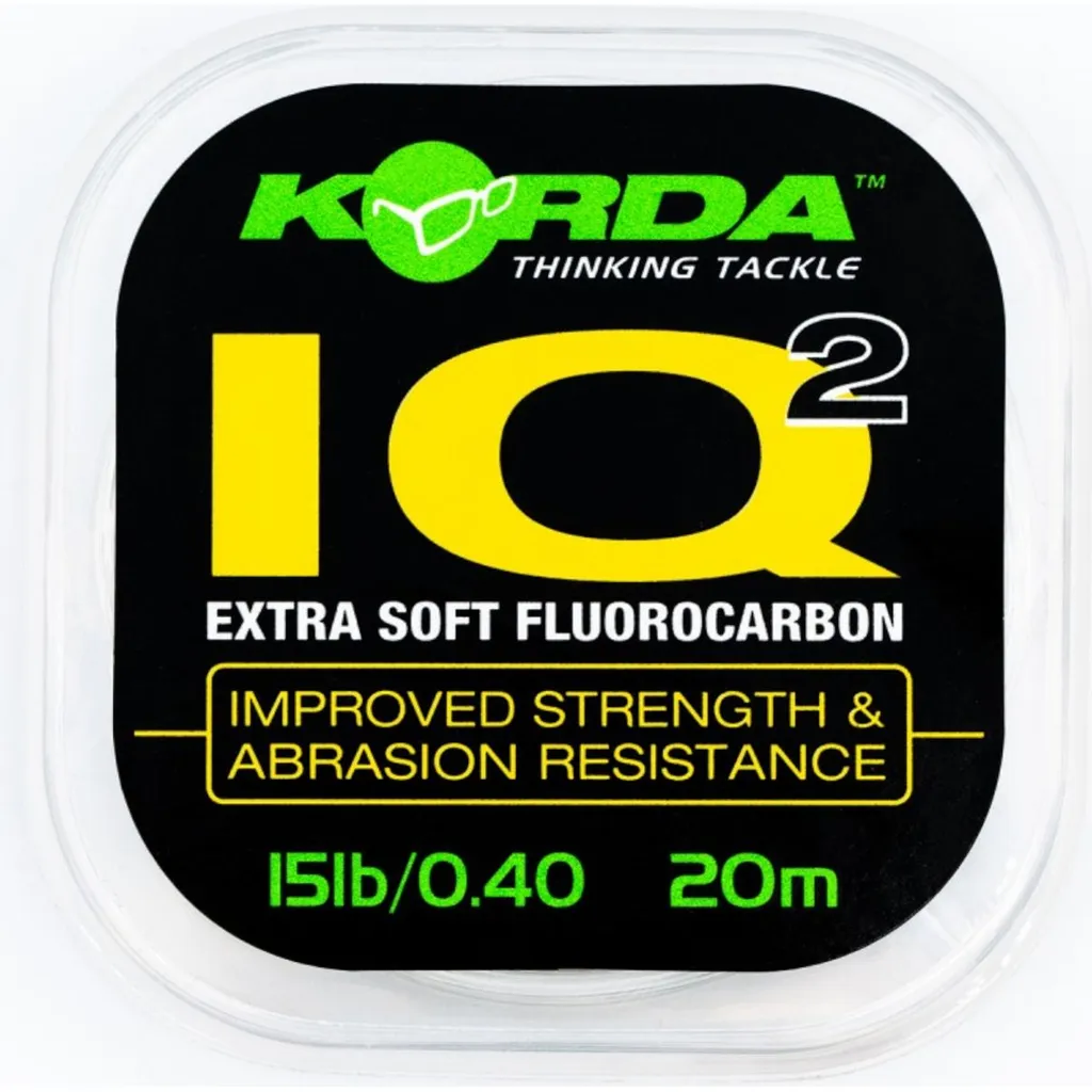 Korda IQ2 Extra Soft Fluorocarbon-Schnur 0.40mm 6.9kg 20m