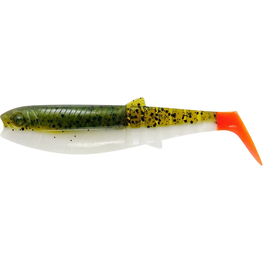 Savage Gear Cannibal Shad Köder 20cm 80g Olive Hot Orange