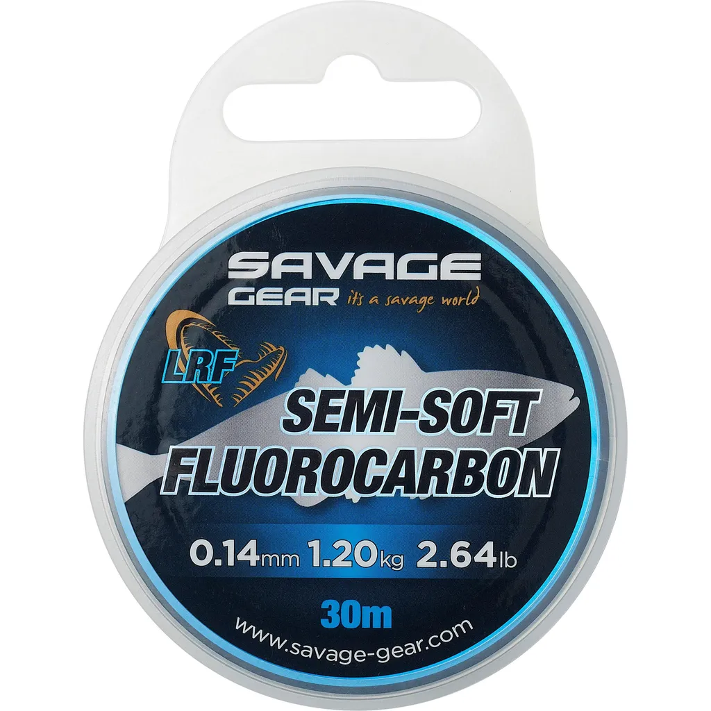 Savage Gear Semi-Soft Fluorocarbon LRF Fluorocarbon-Schnur 0.14mm 1.2kg 30m